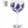 Lesser & Pavey Lynsey Johnstone Handpainted Thistle Gin Glass Gin Glasses