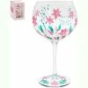Lesser & Pavey Lynsey Johnstone Handpainted Wild Flowers Gin Glass