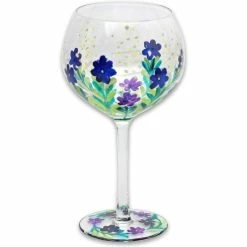 Lesser & Pavey Lynsey Johnstone Handpainted Meadow Flowers Gin Glass Gin Glasses