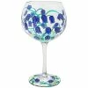 Lesser & Pavey Lynsey Johnstone Handpainted Bluebell Flowers Gin Glass