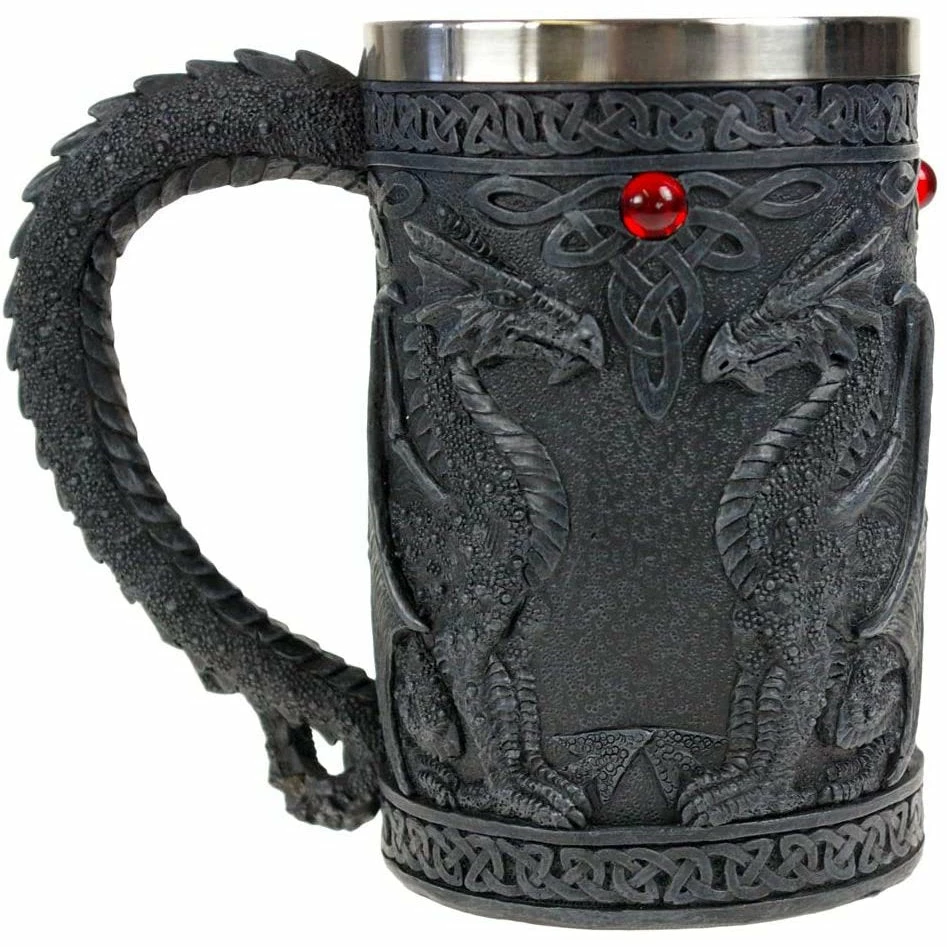 Deals π Black Celtic Dragon Wing Tankard Mug By Nemesis Now π 3 Black Celtic Dragon Wing Tankard Mug By Nemesis Now