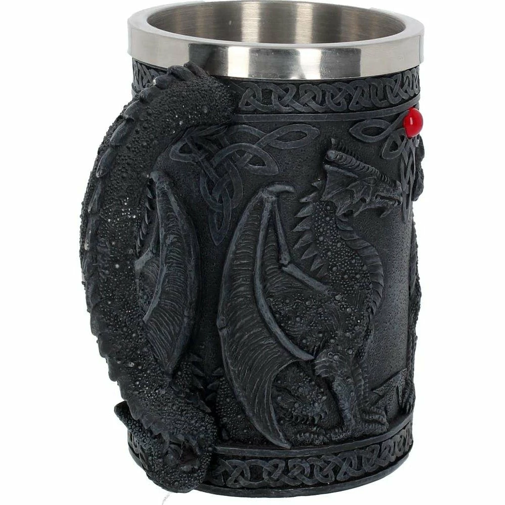 Deals π Black Celtic Dragon Wing Tankard Mug By Nemesis Now π 6 Black Celtic Dragon Wing Tankard Mug By Nemesis Now