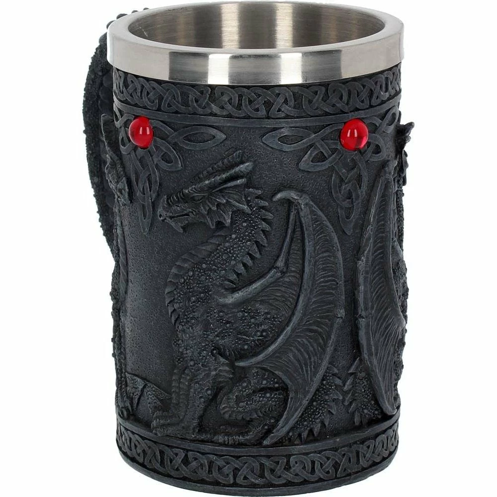 Deals π Black Celtic Dragon Wing Tankard Mug By Nemesis Now π 5 Black Celtic Dragon Wing Tankard Mug By Nemesis Now