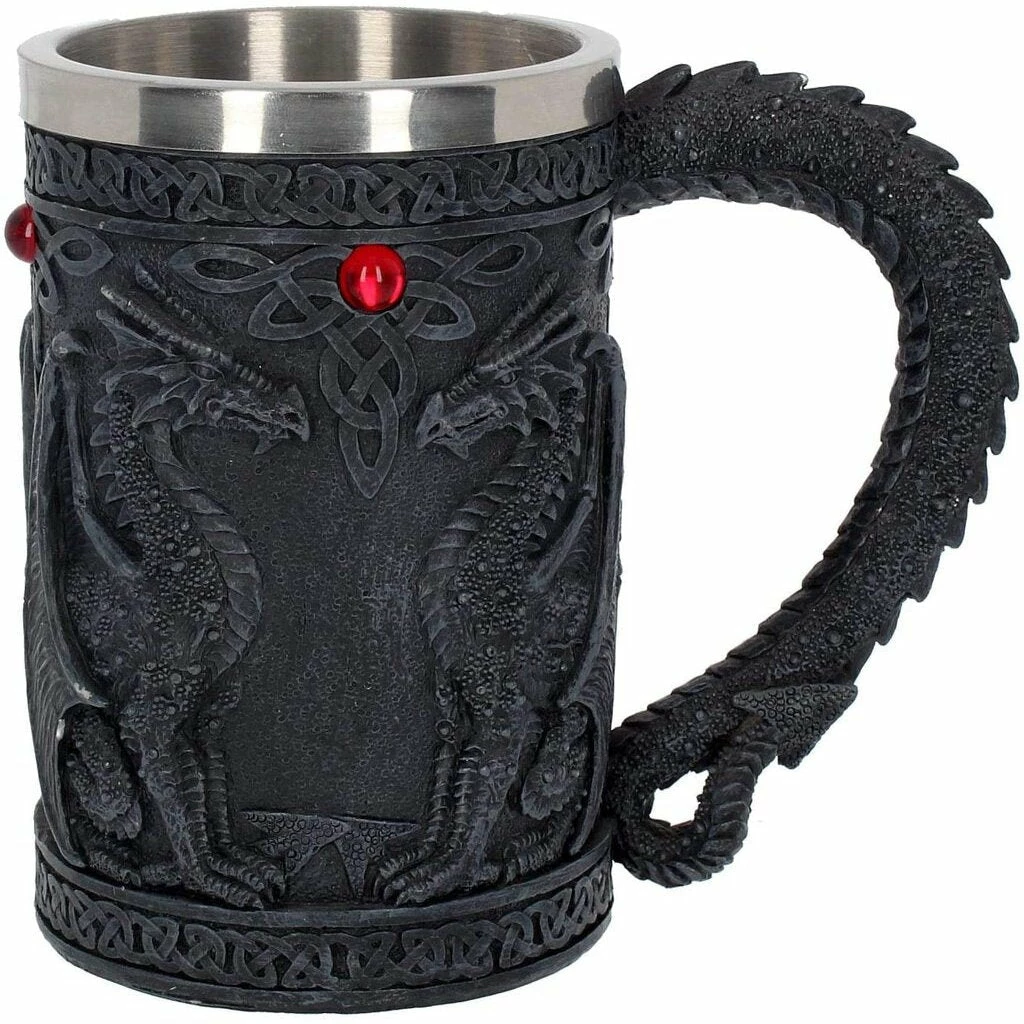 Deals π Black Celtic Dragon Wing Tankard Mug By Nemesis Now π 4 Black Celtic Dragon Wing Tankard Mug By Nemesis Now