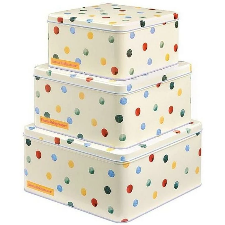 Coupon π Elite Tins Emma Bridgewater Polka Dot Set Of 3 Square Cake Tins π₯° 4 Elite Tins Emma Bridgewater Polka Dot Set Of 3 Square Cake Tins