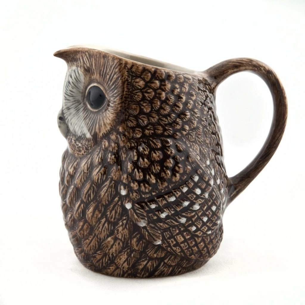 Outlet 😉 Quail Ceramics Tawny Owl Jug 3.5" 🎁 4 Quail Ceramics Tawny Owl Jug 3.5"