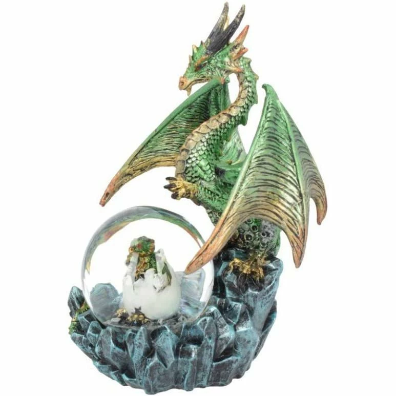 Hot Sale ๐ Nemesis Now Green & Gold Dragon Snowglobe Ornament Emerald Oracle Figurine ๐งจ 4 Nemesis Now Green & Gold Dragon Snowglobe Ornament Emerald Oracle Figurine