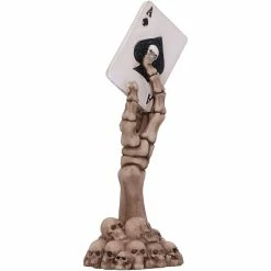 Hot Sale 💯 Nemesis Now Ace Up Your Sleeve Skeleton Hand With Ace Of Spades Card Figure ⭐ 13 Nemesis Now Ace Up Your Sleeve Skeleton Hand With Ace Of Spades Card Figure