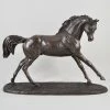 Fiesta Studios Horse Figure Signed Harriet Glen Cold Cast Bronze Cantering Arabian