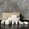 East Of India Little Porcelain Noah's Ark Set