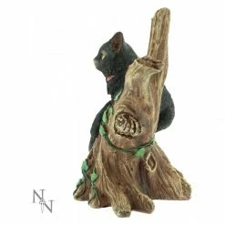 Hot Sale 🛒 Onyx Black Cat In A Tree Figure By Nemesis Now 👏 12 Onyx Black Cat In A Tree Figure By Nemesis Now