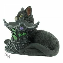 Cosmo Black Cat Crystal Ball Holder By Nemesis Now