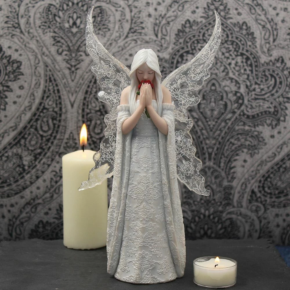 Hot Sale 😀 Only Love Remains Fairy Figurine By Nemesis Now, Anne Stokes Collection 🔥 4 Only Love Remains Fairy Figurine By Nemesis Now, Anne Stokes Collection