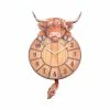 Highland Tickin' Cow Pendulum Wall Clock By Nemesis Now