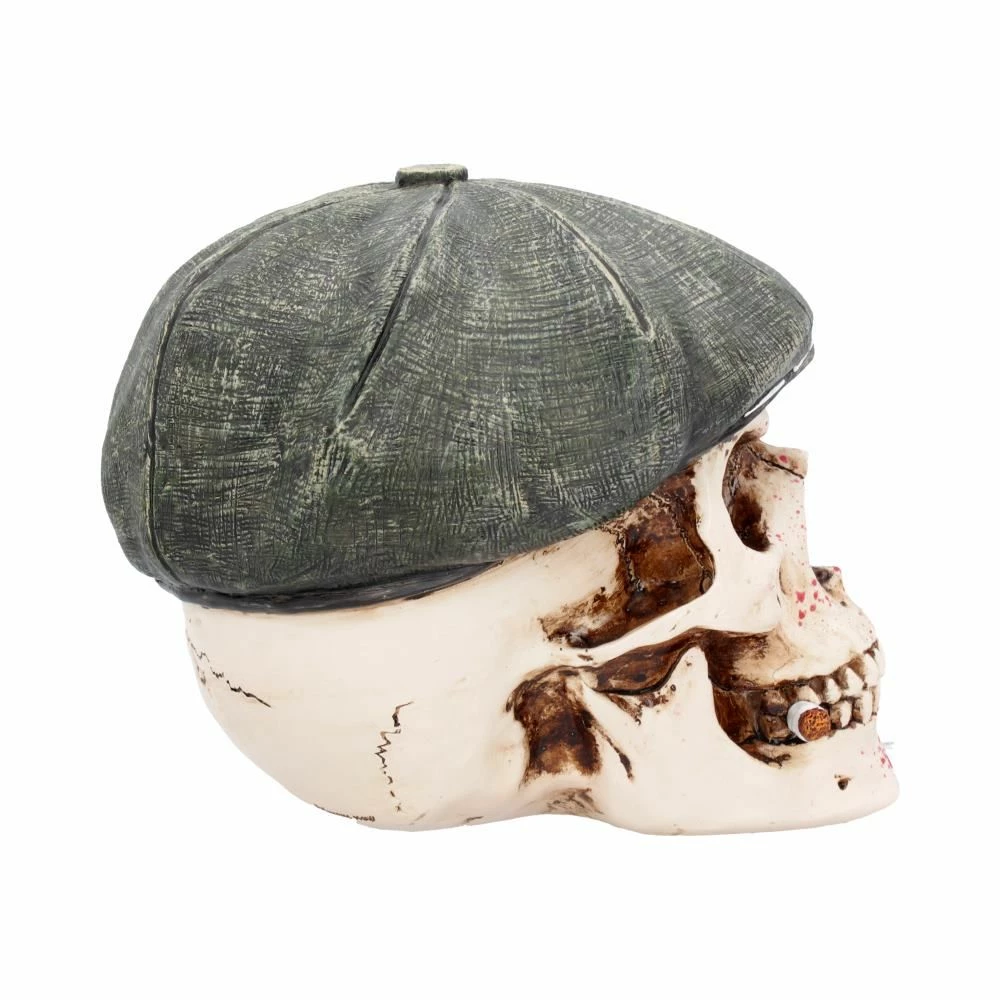 New 🌟 Boss Skull Figurine With Flatcap By Nemesis Now 🤩 7 Boss Skull Figurine With Flatcap By Nemesis Now