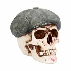 New 🌟 Boss Skull Figurine With Flatcap By Nemesis Now 🤩 12 Boss Skull Figurine With Flatcap By Nemesis Now