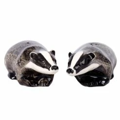 Quail Ceramics Badger Salt & Pepper Shakers