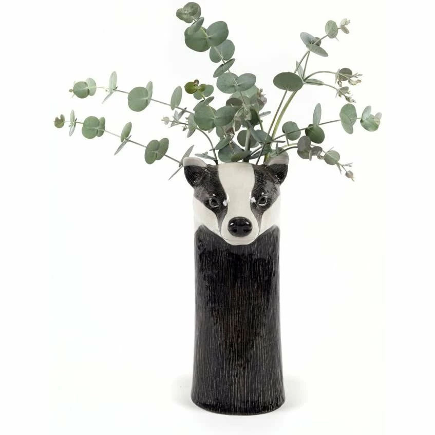 Cheap 🎁 Quail Ceramics Badger Flower Vase 🛒 3 Quail Ceramics Badger Flower Vase