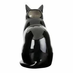 Quail Ceramics Barney Black & White Cat Large Flower Vase