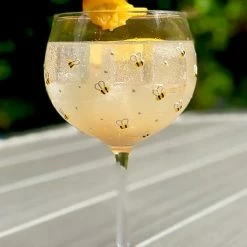 Joe Davies Sunny By Sue Hand Decorated Bumble Bee Gin Glass