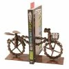 Shared Earth Bike Bookends Made From Recycled Bike Chain Bronze Coloured Fair Trade