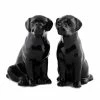Quail Ceramics Black Labrador Salt & Pepper Shakers