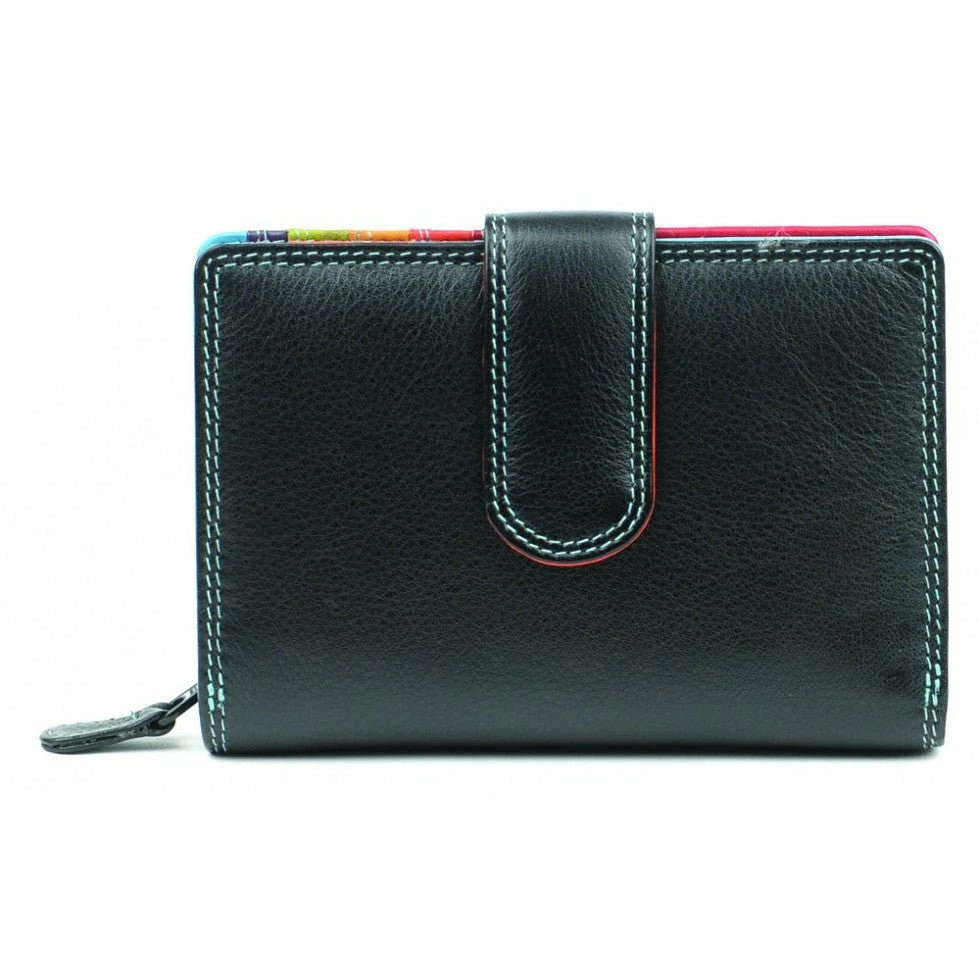 Flash Sale π Golunski Leather Flap Over Tab Purse Cards & Cash Black & Multi Colour π 3 Golunski Leather Flap Over Tab Purse Cards & Cash Black & Multi Colour