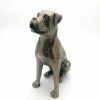 Fiesta Studios Sitting Boxer Dog Figure Cold Cast Bronze By Beauchamp Bronze