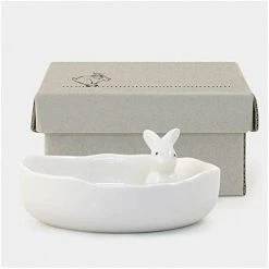 East Of India Porcelain Jewellery Dish Some Bunny Loves You