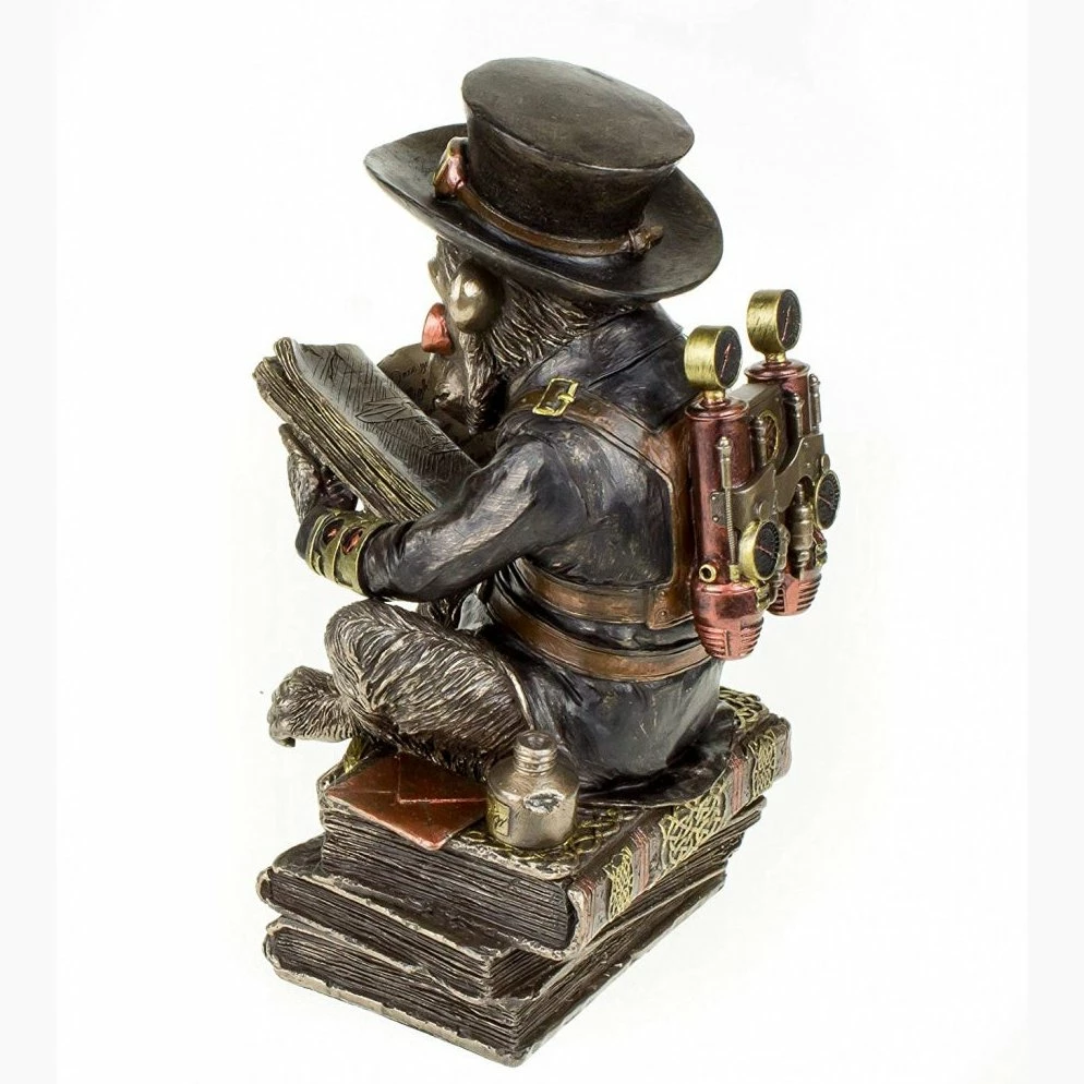 Best Sale 🌟 Chimpanzee Scholar Cold Cast Bronze By Nemesis Now Darwinism Steampunk 😉 7 Chimpanzee Scholar Cold Cast Bronze By Nemesis Now Darwinism Steampunk