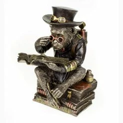 Chimpanzee Scholar Cold Cast Bronze By Nemesis Now Darwinism Steampunk