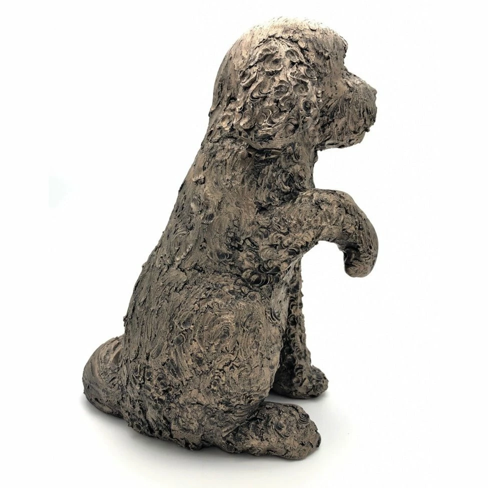 Outlet β Frith Cockapoo Clover With Paw Up Figure In Cold Cast Bronze Made In UK π 7 Frith Cockapoo Clover With Paw Up Figure In Cold Cast Bronze Made In UK
