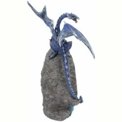 Nemesis Now Blue Dragon Crystal Light Up Ornament Cobalt Custodian