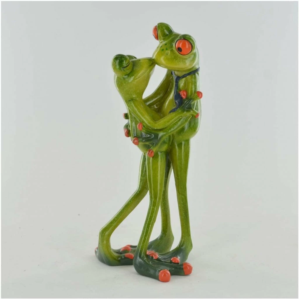 Outlet π€© Fiesta Studios Comical Frogs Kissing Couple Small Resin Figurine β€οΈ 3 Fiesta Studios Comical Frogs Kissing Couple Small Resin Figurine