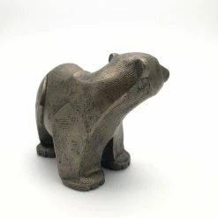 Frith Sculptures Frith Polar Bear Cub In Cold Cast Bronze Art Doco Style Made In UK