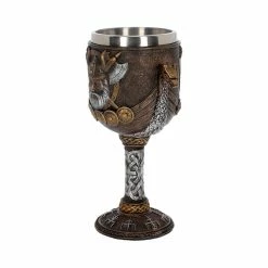 Valhalla Goblet Viking Dragon Boat Cup By Nemesis Now