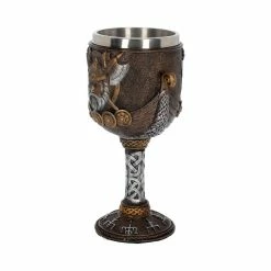 Valhalla Goblet Viking Dragon Boat Cup By Nemesis Now