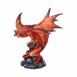 Orange Adult Fire Dragon Figure By Nemesis Now, Anne Stokes Collection