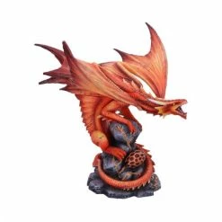 Orange Adult Fire Dragon Figure By Nemesis Now, Anne Stokes Collection