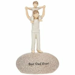 Joe Davies Best Dad Ever Sentimental Pebble Figure Shudehill Giftware