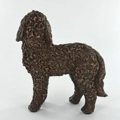 Fiesta Studios Cockapoo Standing Dog Cold Cast Bronze Sculpture