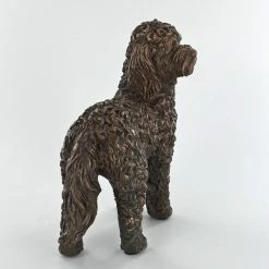 Fiesta Studios Cockapoo Standing Dog Cold Cast Bronze Sculpture