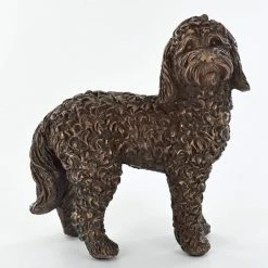 Fiesta Studios Cockapoo Standing Dog Cold Cast Bronze Sculpture