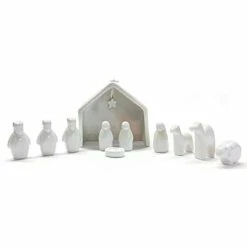 East Of India Little Porcelain Nativity Set