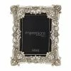 Widdop Photo Frames Antique Silver Floral Resin 4 X 6 Inch Photo Frame With Crystal Detail