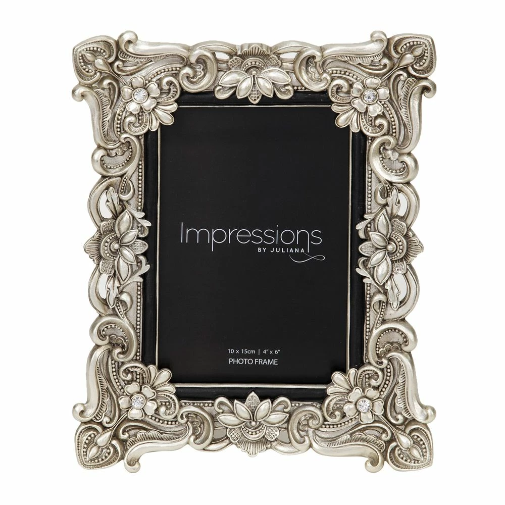 Top 10 π€© Widdop Photo Frames Antique Silver Floral Resin 4 X 6 Inch Photo Frame With Crystal Detail π 3 Widdop Photo Frames Antique Silver Floral Resin 4 X 6 Inch Photo Frame With Crystal Detail