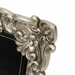 Widdop Antique Silver Floral Resin 8 X 10 Inch Photo Frame With Crystal Detail Photo Frames