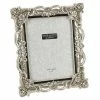 Widdop Antique Silver Floral Resin 6 X 8 Inch Photo Frame With Crystal Detail Photo Frames