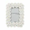 Widdop White Floral Daisy Photo Frame With Crystal Detail 4 X 6 Photo Photo Frames