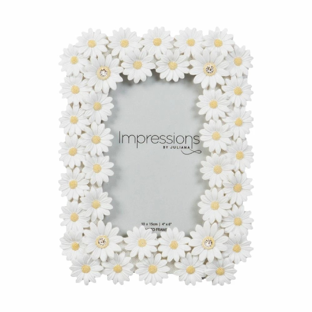 Discount π Widdop White Floral Daisy Photo Frame With Crystal Detail 4 X 6 Photo Photo Frames π 3 Widdop White Floral Daisy Photo Frame With Crystal Detail 4 X 6 Photo Photo Frames